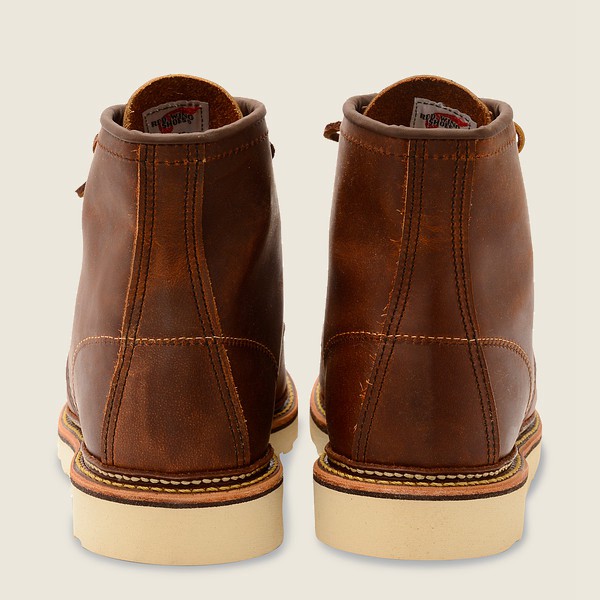 Bottes Red Wing Heritage - Classic Moc - 6-Inchr Rough & Tough Cuir - Marron - Homme 864FYAMWG